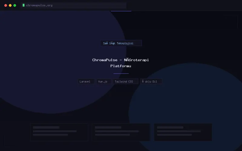 ChromaPulse - Nöroterapi Platformu — Sağlık Teknolojisi